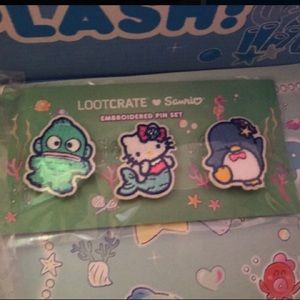 Hello Kitty Under the Sea Embroidered Pin Set